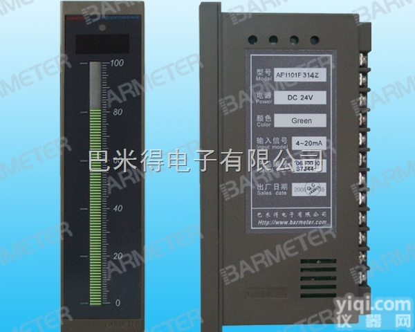 AP1101F314Z  <em>巴米</em>得（上海）LED盘装式单<em>光柱</em>显示控制仪表/二次仪表/显示控制