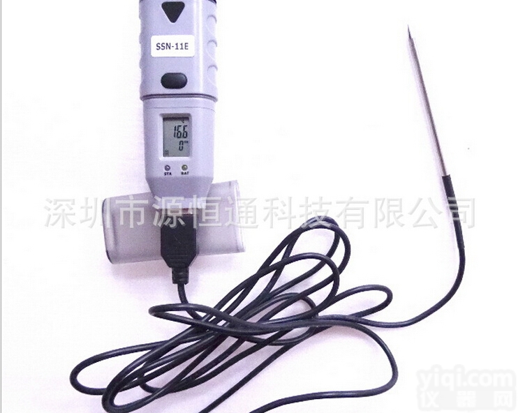 SSN-11E  USB食品<em>温度计</em>记录仪-40~125℃<em>探针</em>插入式温度记录仪表SSN-1...