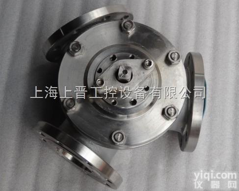 Q942-40P  电动<em>三通</em>Y型<em>球阀</em>-120度无<em>滞留</em>、用于粉体行业