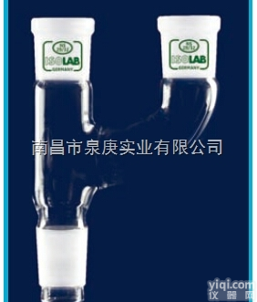 双口接头-<em>平行</em>  德国ISOLAB进口具侧管<em>平行</em>口接受管接收管具侧管<em>平行</em>口玻璃<em>仪器</em>接头