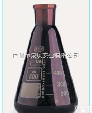 进口<em>德国</em>ISOLAB<em>棕色</em>磨口三角烧瓶<em>棕色</em>磨口锥形瓶