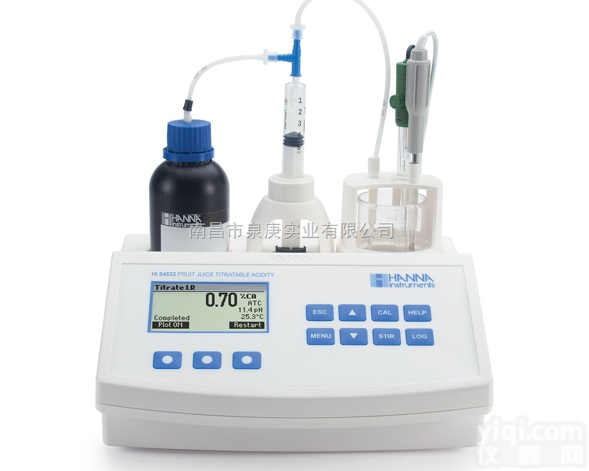 HI84532-HI84432  HANNA微电脑可<em>滴定</em>酸<em>滴定</em> <em>酸度</em><em>测定</em>仪 适用果汁饮料行业<em>酸度</em><em>测定</em>仪