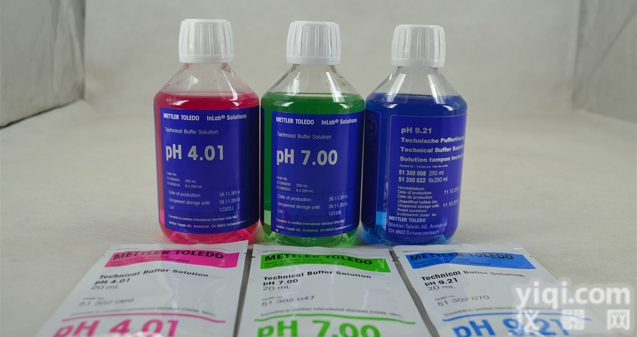 梅特勒pH4.01/7.00/9.21<em>缓冲液</em>/标准液/<em>校准</em>液250ml...