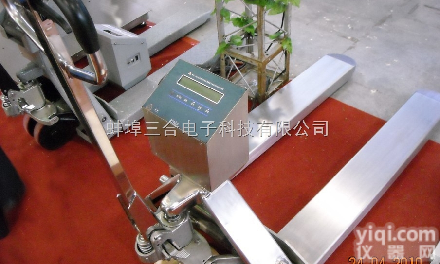 2.5吨不锈<em>钢叉</em>车秤，2.5T<em>防腐蚀</em>搬运秤