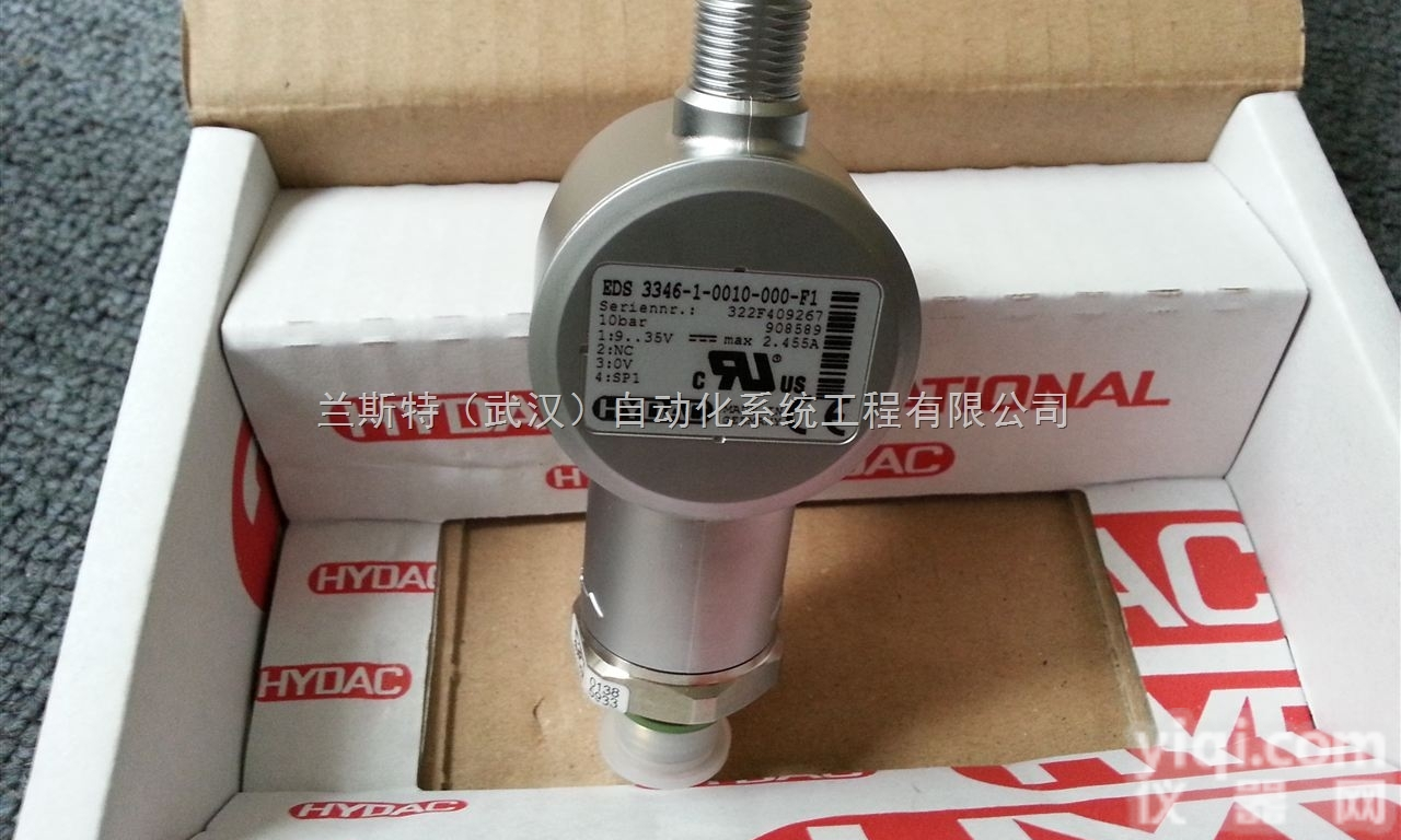 供应德国原装进口贺<em>德克</em><em>HYDAC</em>压力传感器EDS <em>3346</em>-1-001...