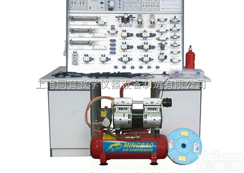 TYYQPK-M <em>插孔</em>式木桌<em>液压气动</em>PLC控制<em>实验台</em>|液压与气动实训装...