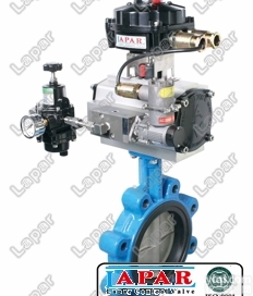 LPB14-  高性能蝶阀<em>对夹</em>式气动电动开关型软密封常开常闭单作用A型带电磁阀<em>限位开关</em>