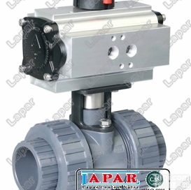 ＬＰＤ１１－  塑胶球阀电动单作用<em>开关</em>型一体式UPVC材质由令连接带进口<em>电磁阀</em>限位<em>开关</em>