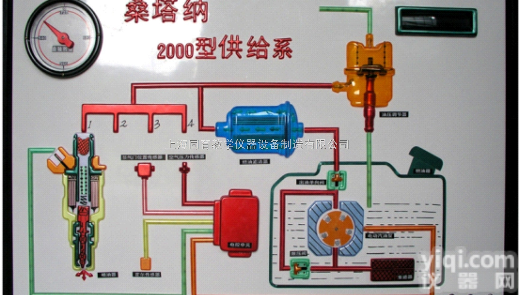 TYQC-CKSJ-RY01  桑塔纳2000型燃油供给系程控示教板|<em>汽车教学设备</em>