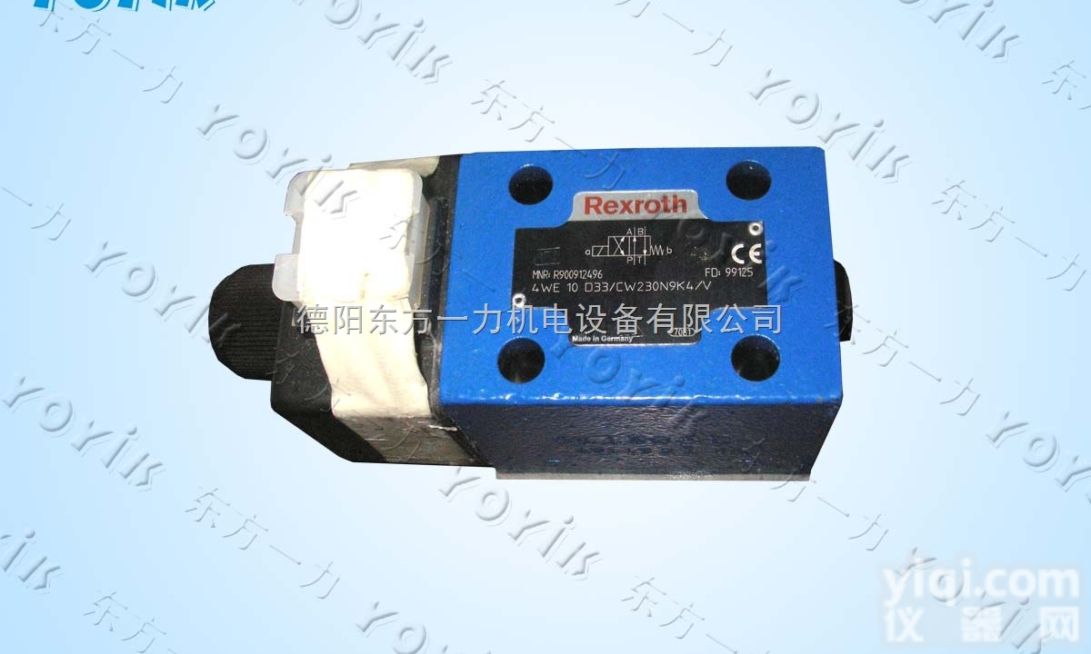 4WE10D33/CW230N9K/V  <em>电磁阀</em>4WE10D33/CW230N9K4/V，电厂<em>专用</em>，线圈VAC2...