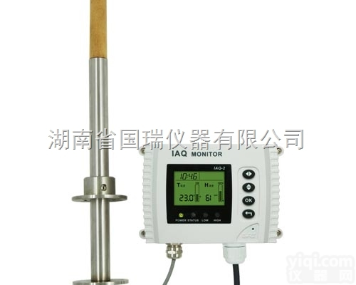 IAQ-2-TH-F04  分体<em>壁挂</em>活动法兰<em>管道式</em>探头<em>温湿度</em>检测控制器