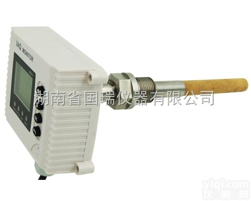 IAQ-2-TH-Y02  一体<em>壁挂</em>螺纹<em>管道式</em>探头<em>温湿度</em>检测控制器