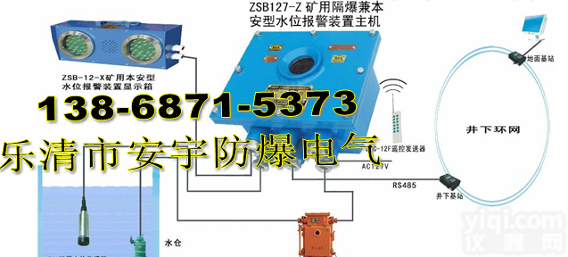 矿用高低水位<em>报警器</em>  甘肃平凉ZSB127-Z型<em>煤矿</em>ZY水仓高低水位报警装置