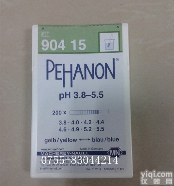 <em>德国</em>MN原装进口<em>试纸</em>PEHANON90415精密<em>酸碱度</em>PH测<em>试纸</em>条