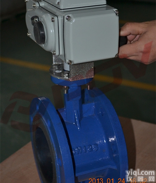 D941X  双法兰<em>电动蝶阀</em><em>铸钢</em><em>材质</em>过酸碱介质