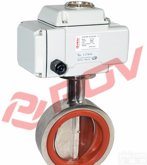 D981X  不锈钢卫生级<em>电动蝶阀</em><em>铸钢</em><em>材质</em>开关型AC220V