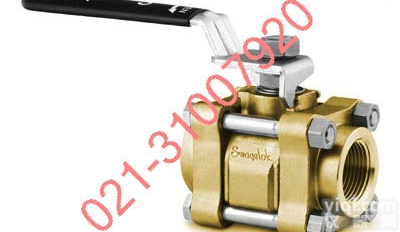 B-62TF4  世伟<em>洛克</em>Swagelok<em>黄铜</em> 3件式 60系列 <em>球阀</em>