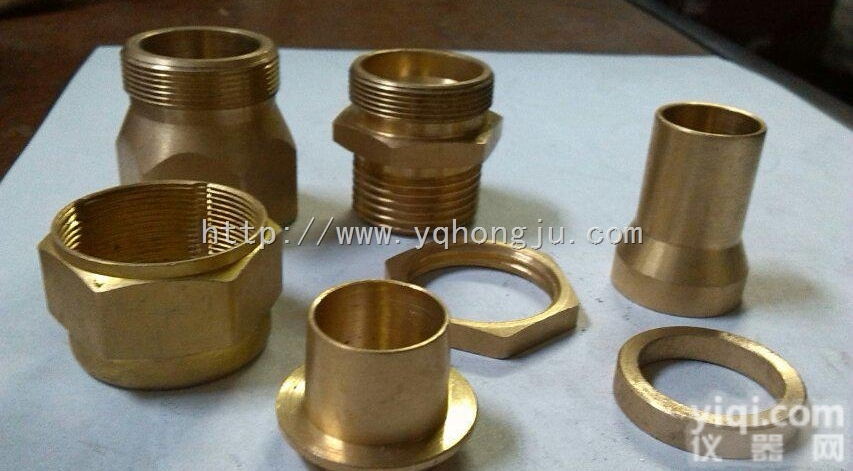 定做各类<em>铜件</em>  数控加工优质黄铜镀镍电缆防爆接头,定做各类<em>铜件</em>，<em>五金件</em>