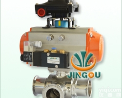 <em>卫生</em>级气动<em>三通</em><em>球阀</em>-<em>三通</em>卡箍<em>球阀</em>-<em>三通</em>快装<em>球阀</em>