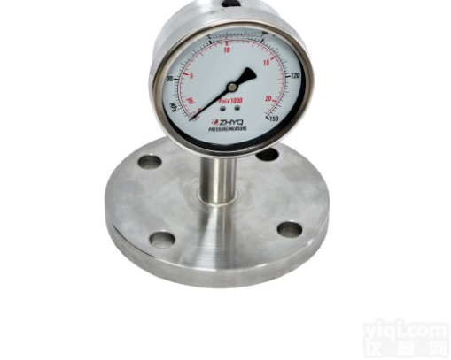 ZHYQ<em>法兰</em>型<em>卫生</em>隔膜压力表