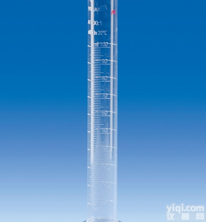 A级-高型-<em>凸起</em>刻度  德国VITLAB进口塑料PMP<em>透明</em><em>量筒</em>
