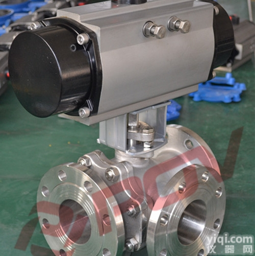 L型<em>气动</em><em>三通阀</em>门<em>气动</em>三通<em>球阀</em>