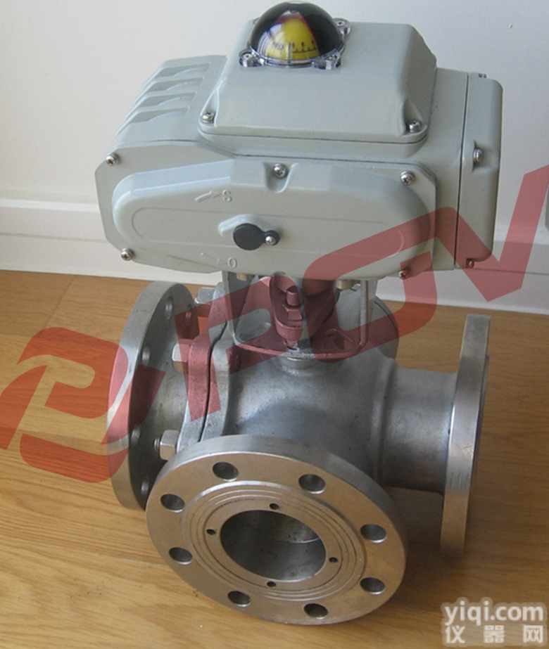 Q944Y  <em>调节型</em>T型<em>电动</em>三通阀门||法兰<em>电动</em>三通<em>球阀</em>厂家4-20mA