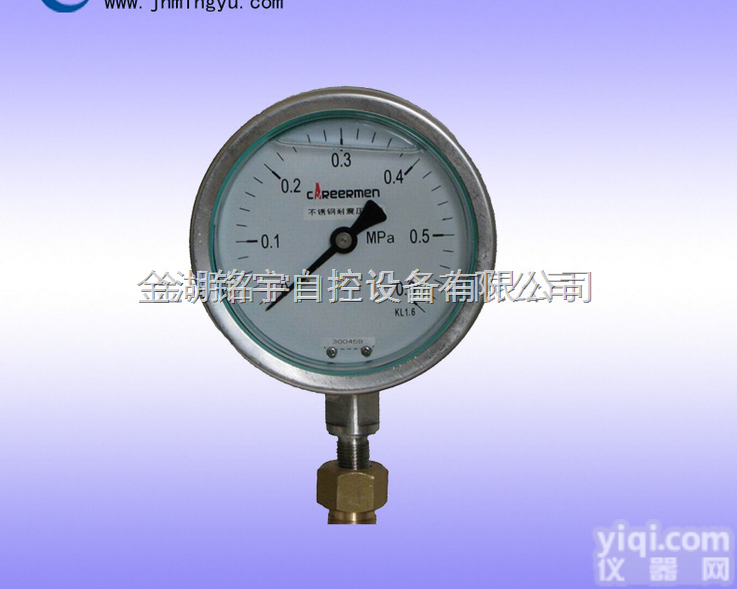 MY-100TB不锈钢<em>耐震</em>压力表，<em>精密</em>压力表