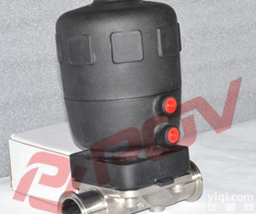 G681-10P  卫生级气动<em>隔膜</em>阀<em>卡箍</em>连接