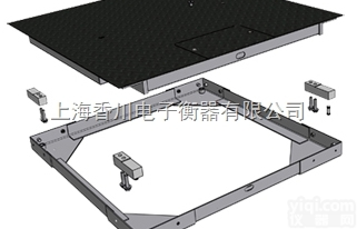 DCS-B  批发优质3吨<em>防滑</em>电子地<em>磅秤</em> 1吨加厚面板电子地磅 RS232接口电子地...