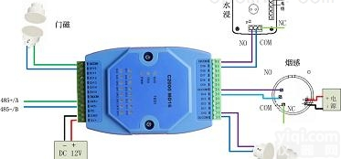 C2000 MD16  16路<em>开关</em>量转RS485，干接点<em>采集器</em>，智能<em>采集器</em>