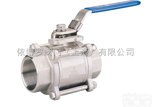 Q11F  上海依<em>博罗</em>三<em>片式</em>丝口型<em>球阀</em>