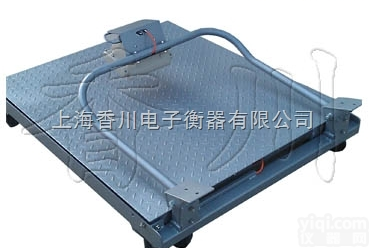 DCS-D  耀华直销3吨省电移动电子地<em>磅秤</em>带打印电子地<em>磅秤</em>防爆<em>电子秤</em>带轮子手推地磅