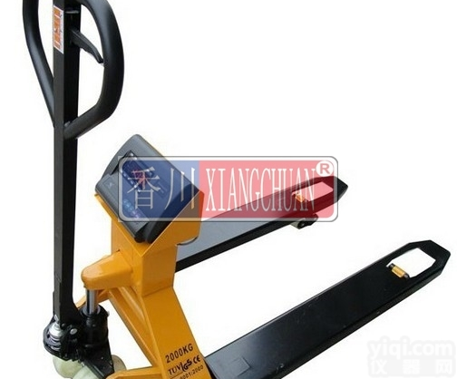 DCS  郑州3吨2吨打印<em>搬运车</em><em>电子秤</em>防爆叉车电子<em>磅秤</em>厂家