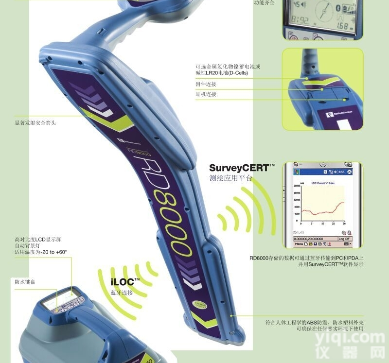 RD8000  英国雷迪RD8000 埋地金属管线探测仪 地下电缆电线测试仪