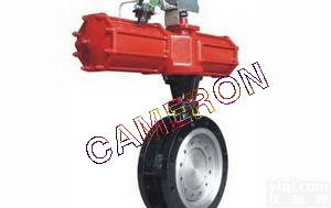 CAMERON  进口气动<em>法兰</em>蝶阀，<em>英国</em>原装进口气动<em>法兰</em>蝶阀