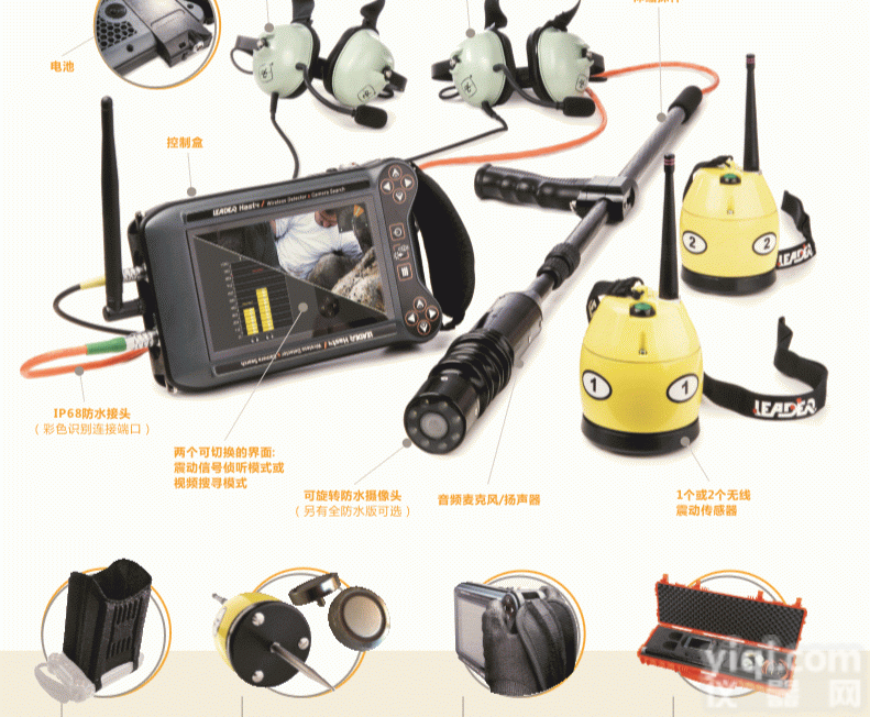 Hasty<em>无线</em>音<em>视频</em>二合一生命探测仪（法国雷德尔）