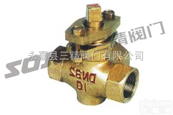 X14W  <em>旋塞阀</em>图片系列:X14W<em>三通</em>内螺全铜<em>旋塞阀</em>