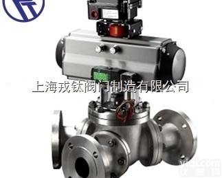 Q642FY戎钛  <em>河南</em>Q642F<em>气动</em>Y型三通球阀工厂直销价，Q642F<em>气动</em>Y型三通球阀工...