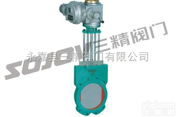 Z973X  刀型闸阀图片系列:<em>Z973X电动浆液闸阀</em>