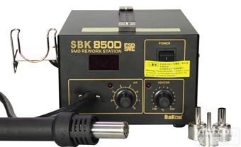 <em>白光</em>SBK850D<em>热风</em>拆焊台 静音气泵送风升温快 调温 <em>热风</em>枪