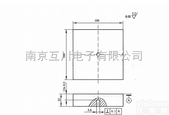 <em>测定仪</em>器和<em>探头</em>组合性能试块 NB/T47013-2015新标准试块