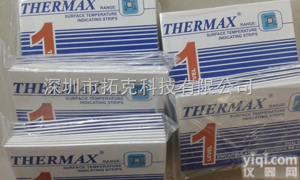 英国THERMAX<em>温度纸</em> 单格49度<em>测温纸</em> 温度测试纸 TMC热敏温度...