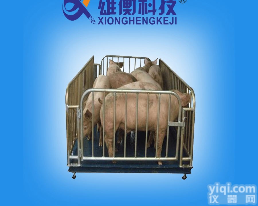 DCS-XH-H  <em>奉贤</em>500kg畜牧<em>电子秤</em> 带轮子移动式动物磅秤