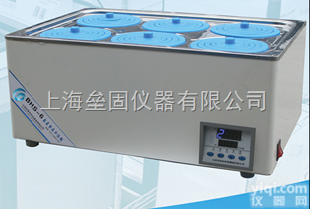 BHS-6<em>数显</em>电热<em>恒温水浴</em>锅 304不锈钢一体<em>内胆</em>水槽 水箱 双列六孔...