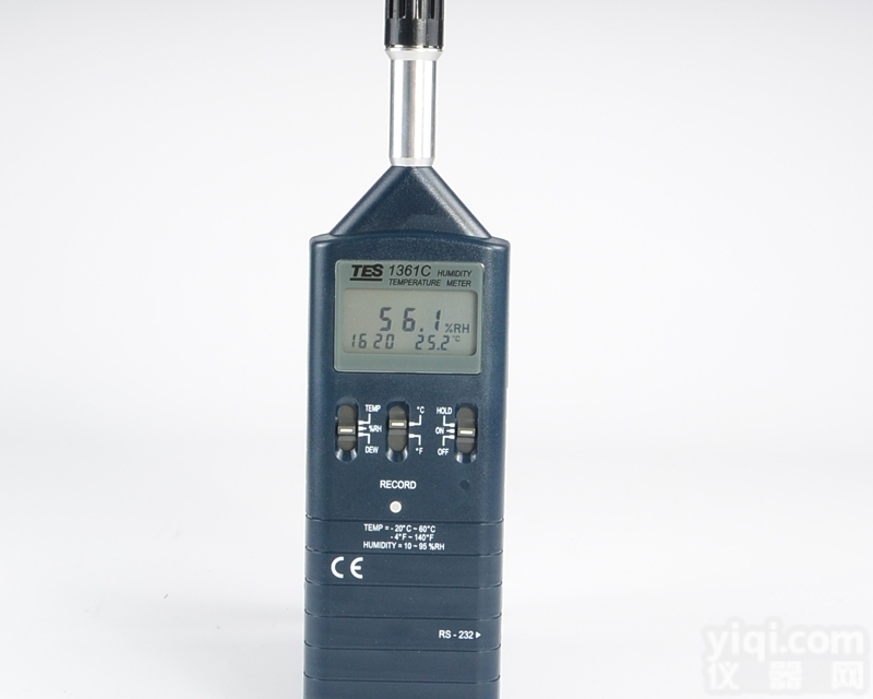 TES-<em>1361</em>C  台湾泰仕TES-<em>1361</em>C<em>记忆</em>式<em>温湿度计</em>