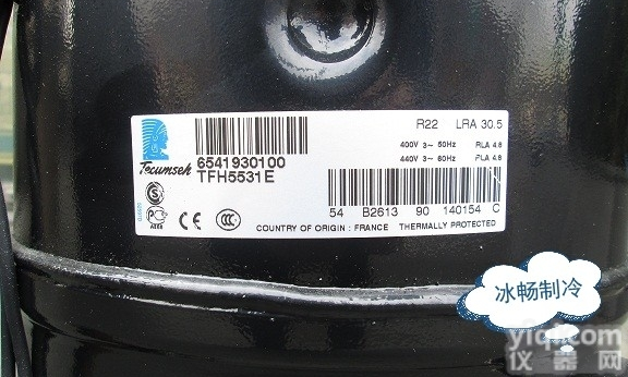 原装<em>泰康</em><em>压缩机</em> <em>泰康</em><em>压缩机</em> TFH5531E 焊接 2.5HP－冰...