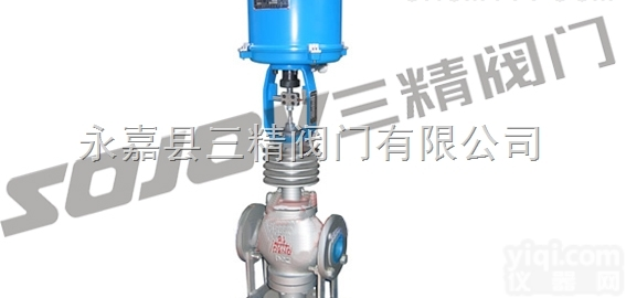 SZDLQ、SZDLX  <em>调节阀</em>图片系列:型电子式电动三通合流<em>调节阀</em>,电子式电动三通分流<em>调节阀</em>