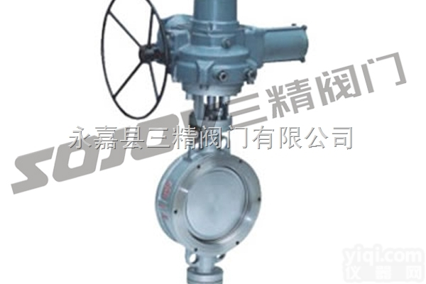 D973H  蝶阀图片系列:D973H电动<em>对夹式金属硬密封蝶阀</em>