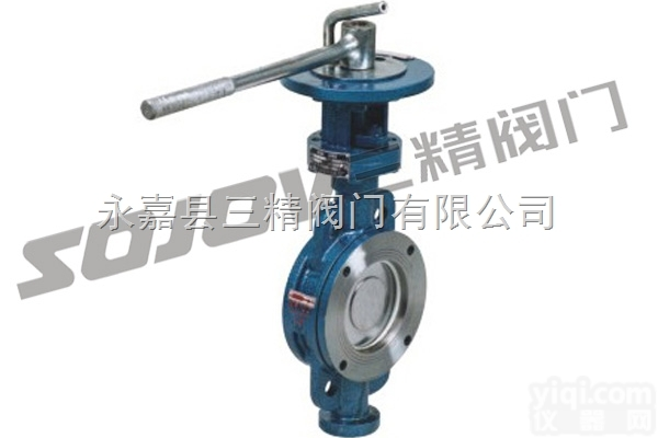 D73H  蝶阀图片系列:<em>D73H手动对夹式硬密封蝶阀</em>-三精阀门制造